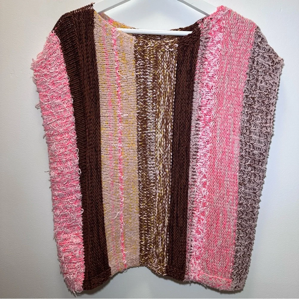 Anthropologie Textured Sweater Pancho Top - Size XS - Picture 2 of 11
